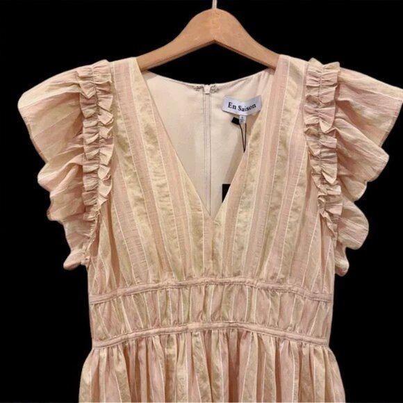 NWT En Saison  Brubeck Ruffled Minidress - Picture 7 of 9